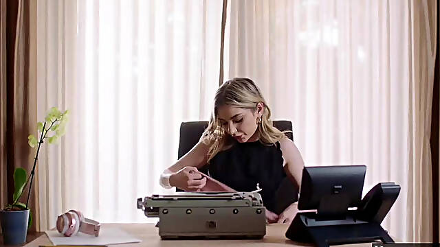 Submissive Secretary Demi gets Dominated & Spanked