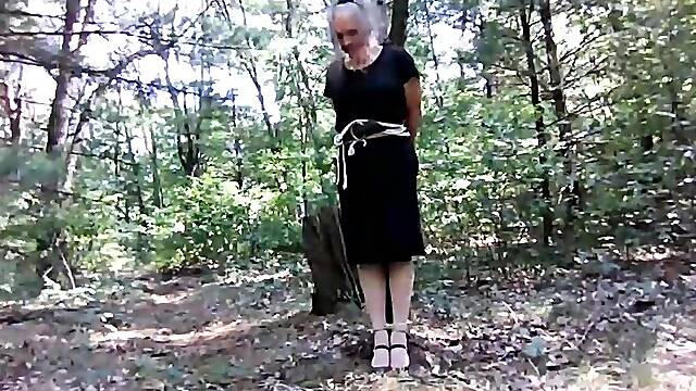 Susie Tied to a Tree in the Woods