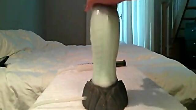 Bouncing on my dildo