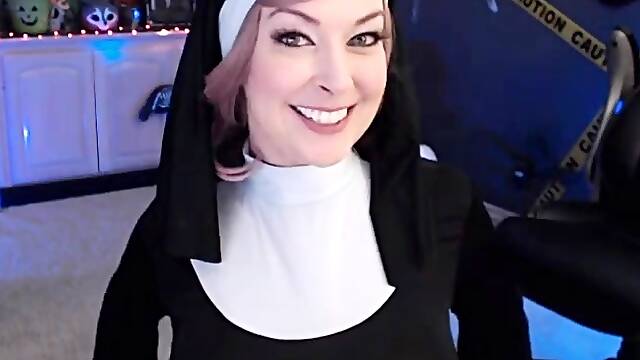 Hot brunette amateur MILF rides hubbys cock