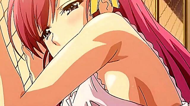 Redhead Hentai Schoolgirl Gets Double Creampie in Dorm Orgy