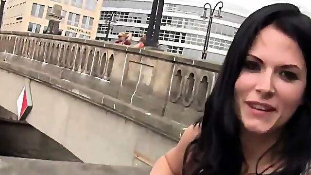 Public blow and cum walk