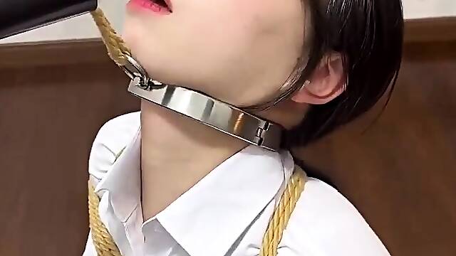 Office girl in bondage