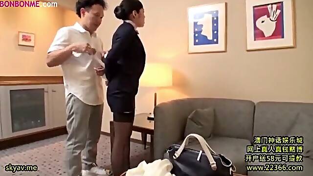 G cup big boobs stewardess 9