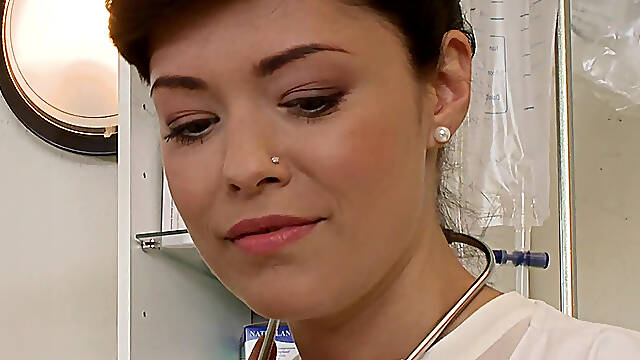 Dr. Ava Dalush pumping patients cock