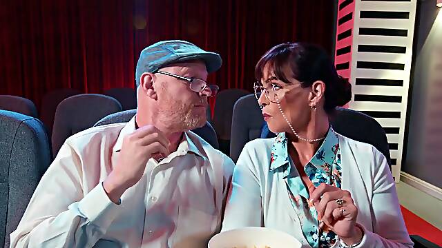 Two teens caught by older couple having sex in cinema