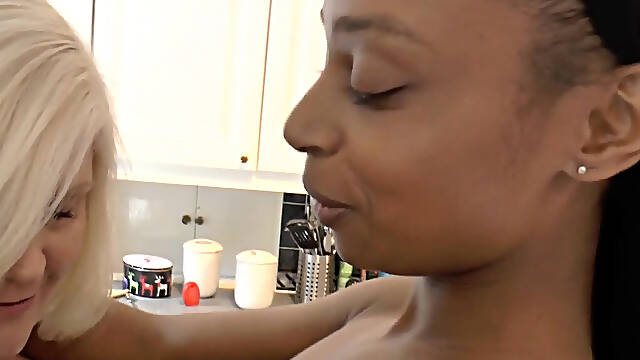British granny and ebony lesbian