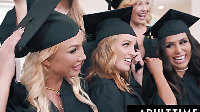 ADULT TIME - Slutty MILFs Reverse Gangbang Nerd Photographer! Charlie Forde, Bunny Madison, AND MORE