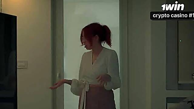 Step mom creampies friend in hotel - ideal tits, spunk inside!