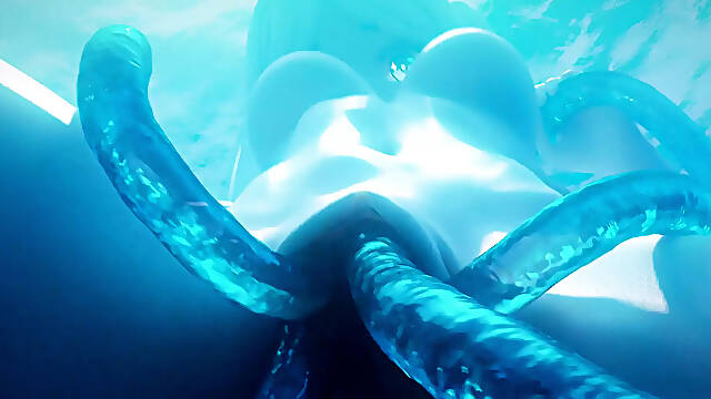 Frozen babe gets pounded in underwater 3D animation