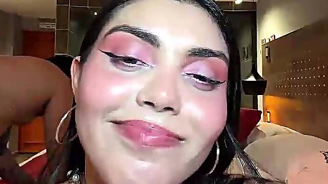 Busty latina suck three cocks and takes hard anal pounding