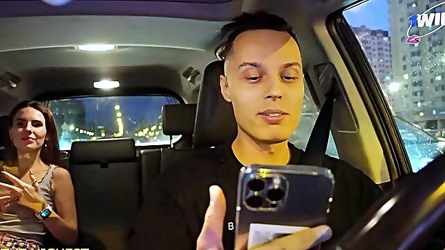 Daring beauty captivates with kinky taxi passion in thrilling fetish ride