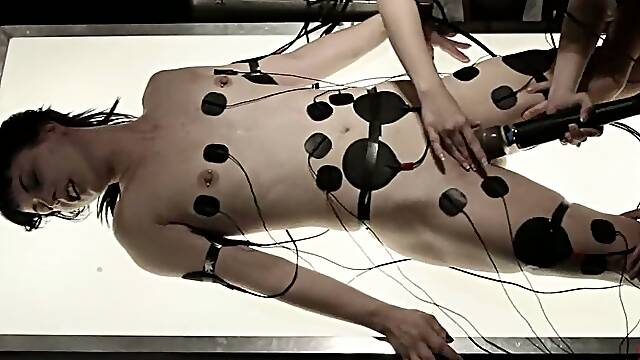 Sexy Katharine Cane gets pounded with electric strap-on