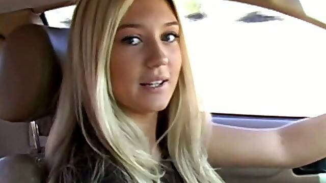 Very horny and cute blond Alison is taking you with her