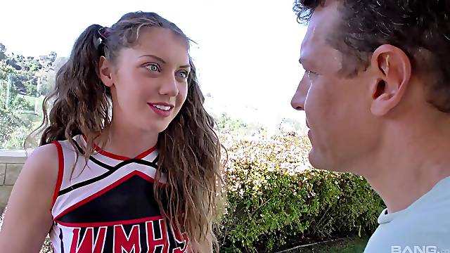 Hardcore fucking with gorgeous cheerleader Elena Koshka. HD