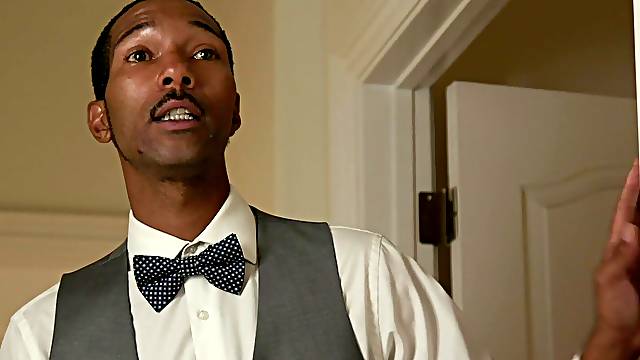 Interracial fucking on the bed with skinny housewife Aiden Ashley