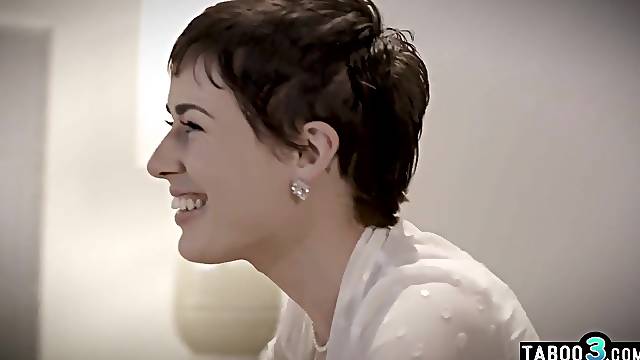 Large boobed mother Id like to fuck home care professional Olive Glass banging her boss