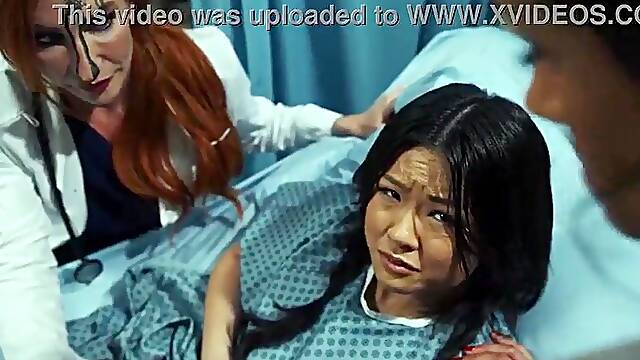 Oriental Lulu Chu and stepmom Penny Barber rush to the emergency with her strange growth between her legs.Dr Sophia Lock offer unleashing the tension