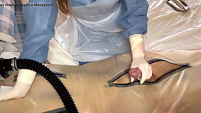 Doc does a very DEEP check-up of her patient