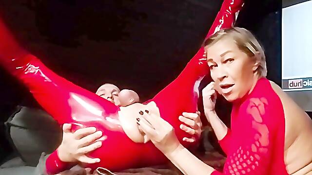 Stepmom dressed me up in latex