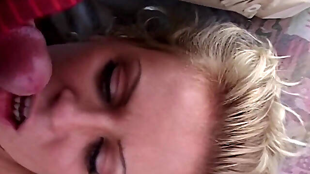 Wild Bottle Fuck Orgy with Horny Blonde and Cumshot