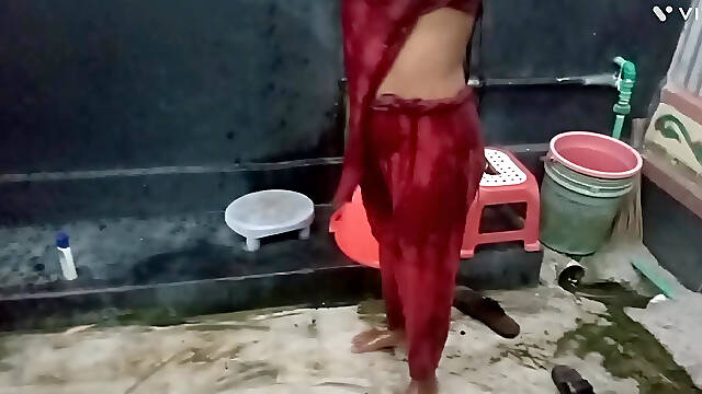 I was watching my stepbrother from above in a hot shower scene, but instead of getting angry, I let him cum inside my clumsy