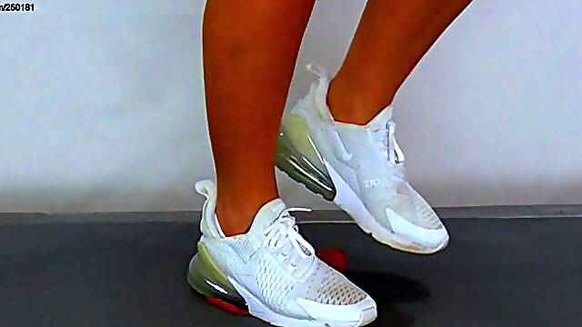 Ambers Trample Workout 2: Nike Air 270s - Feet Cam - Extreme Cock Trampling - CB48FC