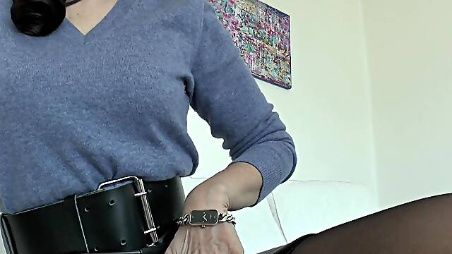 Fetish for Wide, Tight Belts and Wristwatches Part 1 Lady Victoria Valente