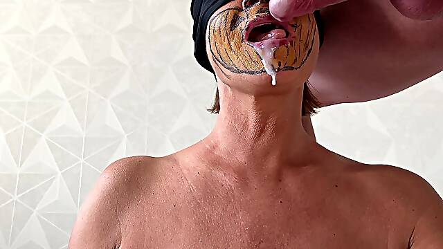 MILF Pumpkin Oral Creampie Cumshot