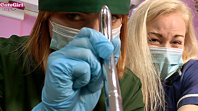 Medical Exam - Naughty Nurse Vs Strict Doctor Urethral Sounding & Milking