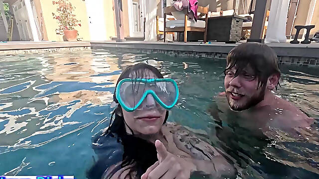 Underwater Suck and Fuck - Crazy Swimming Pool Sex - Steve Rickz, Chloe Kreams
