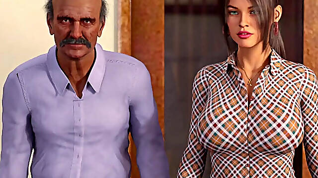 Awam-style Game - Being a Wife [v1.220p] - P5 - She Becomes a Filthy Cheating Wife - First Time She Lets Goro Penetrate Her